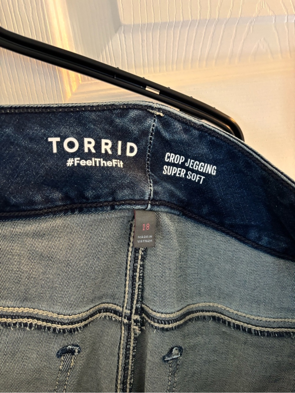 torrid Dark Blue Crop Jegging - Super Soft